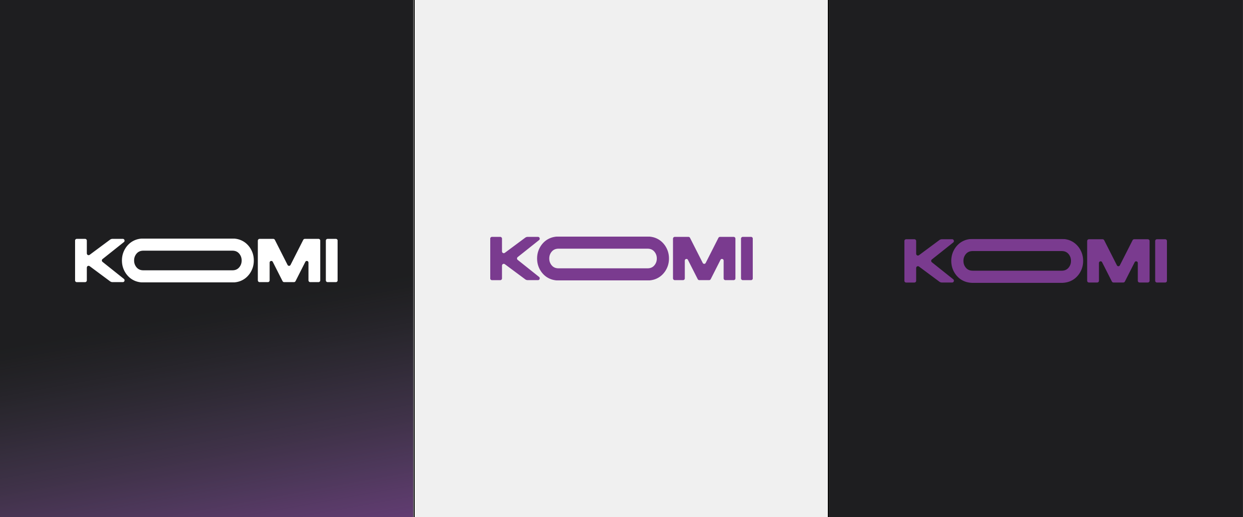 Komi visual identity and branding